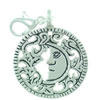 Silver Moon Face Pendant