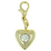 Small Heart Clasp Charm