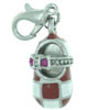Red Checkered Mary Jane Shoe Clasp Charm