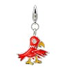 Cute Red Bird Sterling Silver Clasp Charm