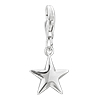 925 Sterling Silver Star Shape Lobster Clasp Charm For Bracelet