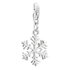 Christmas Snow Flake 925 Sterling  Silver  Clasp  Charms  Pendant