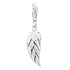  Lucky  Feather 925 Sterling Silver Clasp  Charms 