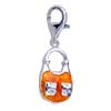 Hobo Purse 925 Sterling Silver Clasp Charms