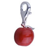 Red Apple 925 Sterling Silver Clasp Charms