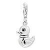 Baby Duck 925 Sterling Silver Clasp Charms