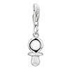 Pacifier 925 Sterling Silver Clasp Charms