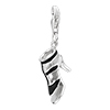 Rome Shoe Dangle Sterling Silver Link Charms Clasp