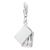 925 Sterling  Silver  Female  Purse  Lobster Clasp Charm For Bracelet