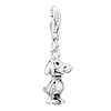 925 Sterling Silver Cute Puppy Dog Lobster Clasp Charm For Bracelet