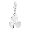 Clover Dangle Sterling Silver Link Charms Clasp