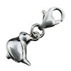 925 Sterling Silver Bird Shape Lobster Clasp Charm For Bracelet