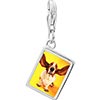 925 Sterling Silver Basset  Hound  Big Ears Photo Rectangle Frame  ... 