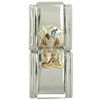 Mickey Mouse Sorcerer Double Link Licensed Italian Charm