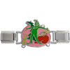 Grinch Stealing Christmas Presents Deluxe  Italian  Charm