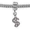 Money Rhinestone Dangle European Beads