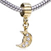 Romantic Twinkling Moon Dangle European Beads