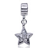 Shinny Star Dangle European Beads