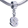Dollar $ Symbol Dangle European Beads