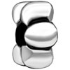 Stylish Flower Silver Plated European Beads