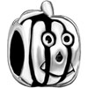 Happy Pumpkin Face Halloween Silver Plated Beads Charms Bracelets
