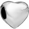  Heart  Silver Plated European Beads