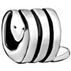 Round Snake Silver Plated Beads Charms Bracelets