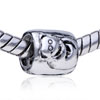  Bear  Silver Plated European Beads