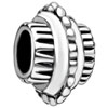 Cylindrical Shaped Bike Wheel Silver Plated Beads Charms Bracelets