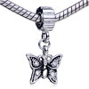 Light Butterfly Dangle European Beads