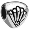 Seashell Decoration Silver Plated European Beads