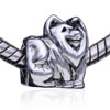 King Lion Roaring Silver Plated European Beads