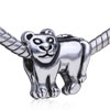 Powerful Leopard Silver Plated European Beads