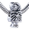  Heart  Poker Joker Silver Plated European Beads
