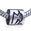 Human Stick Figure Silver Plated European Beads