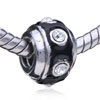 Round Shaped A Thread Of Crystal European Beads
