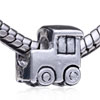 Small Car Silver Plated European Beads