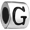 Letter G Silver Plated Beads Charms Bracelets
