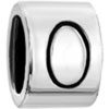  Letter  O Silver Plated European Beads
