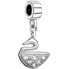 Exquisite Swan Dangle European Beads