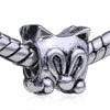Cute Fox Silver Plated European Beads