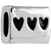 Rectangle With Hearts All Brands Euro Love Silver Plated Beads Charms Brac...