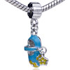 Flower Leather Shoe Dangle European Beads