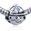 Cute Boy In Cap Silver Plated European Beads