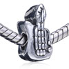 Musical Guitar Silver Plated European Beads