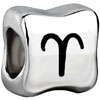 Zodiac Aries Silver Plated European Beads