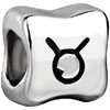 Zodiac Taurus Silver Plated European Beads
