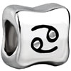 Crab Designed Silver Plated European Beads