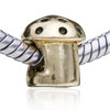 Goldenmushroom Gold Plated European Beads