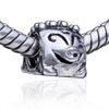 Armadillo Silver Plated European  Beads 